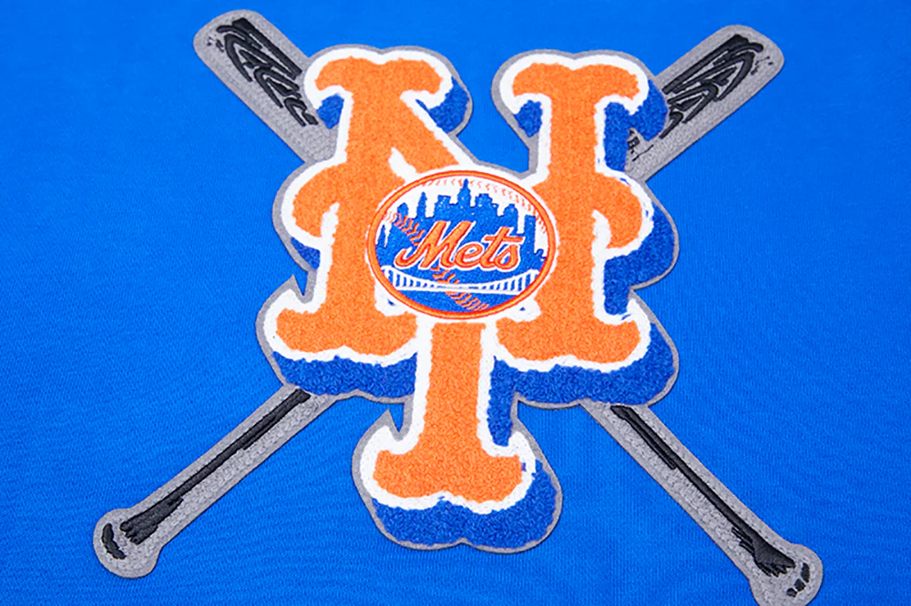 MLB NEW YORK METS MASHUP WOMEN'S RIB CREWNECK (ROYAL/ORANGE/ROYAL) - Image 5