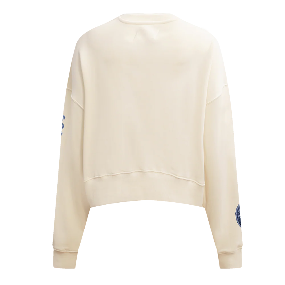 MLB NEW YORK METS VARSITY BLUES WOMEN'S CREWNECK (LINEN) - Image 3