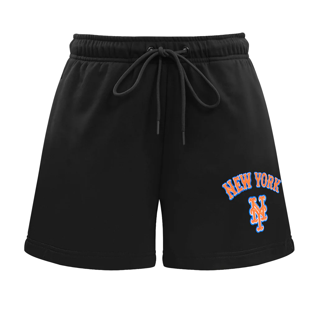 MLB NEW YORK METS CLASSIC WOMEN'S FLEECE SHORT (BLACK) - Image 2