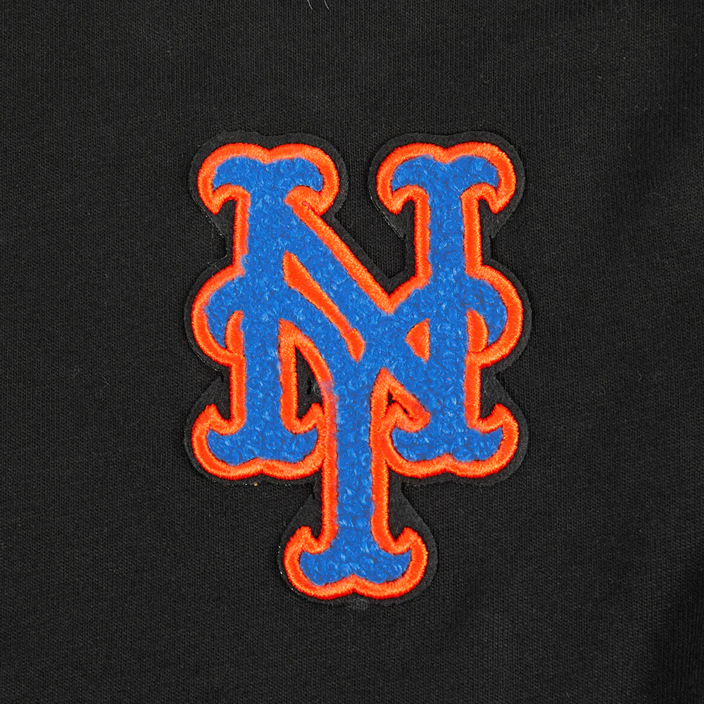 MLB NEW YORK METS CLASSIC LITTLE GIRLS SHORT SLEEVE BOXY TOP (BLACK) - Image 5