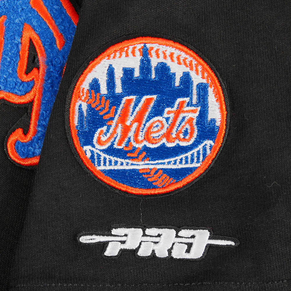 MLB NEW YORK METS CLASSIC LITTLE GIRLS SHORT SLEEVE BOXY TOP (BLACK) - Image 6