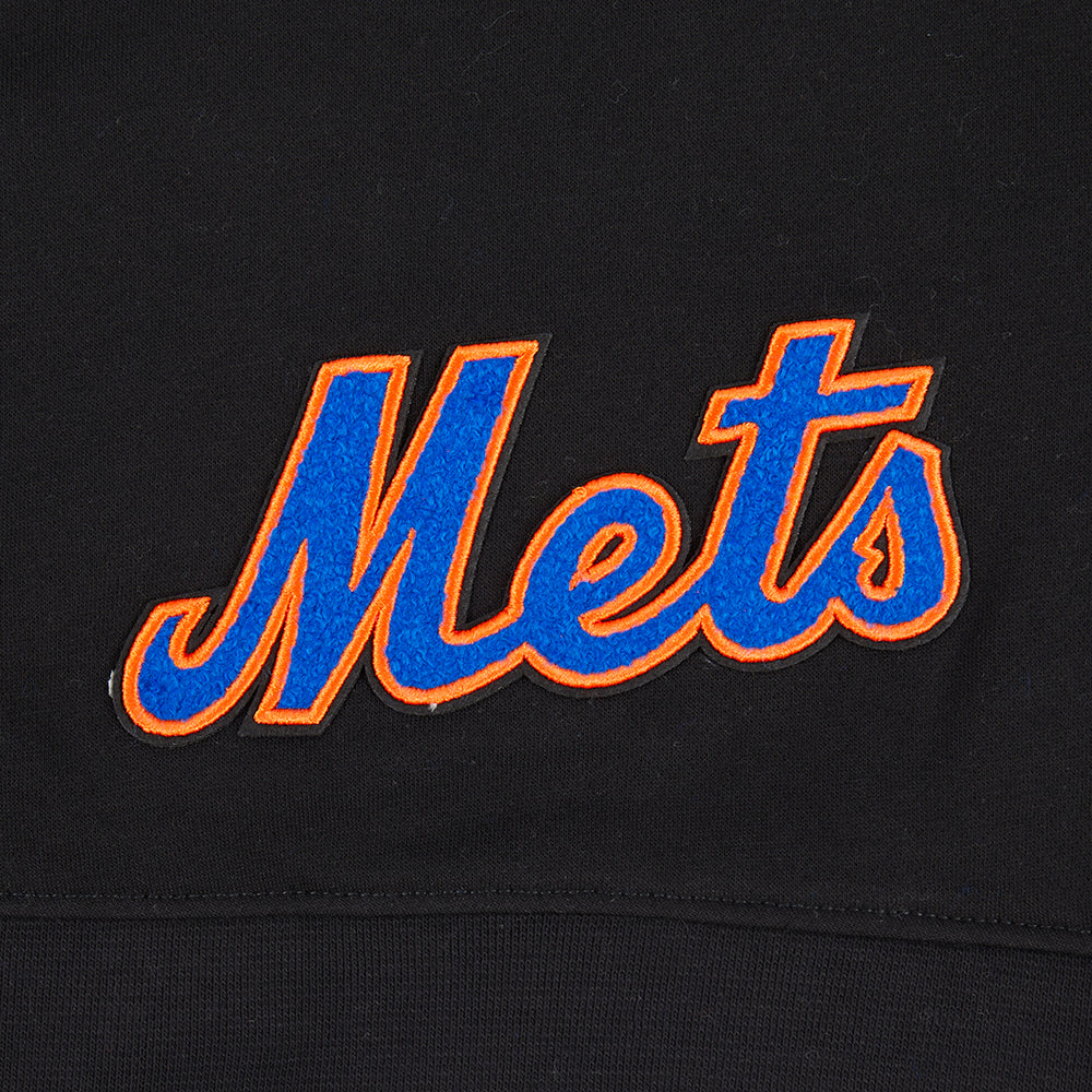 MLB NEW YORK METS CLASSIC TODDLER GIRLS FLEECE FZ HOODIE (BLACK) - Image 7