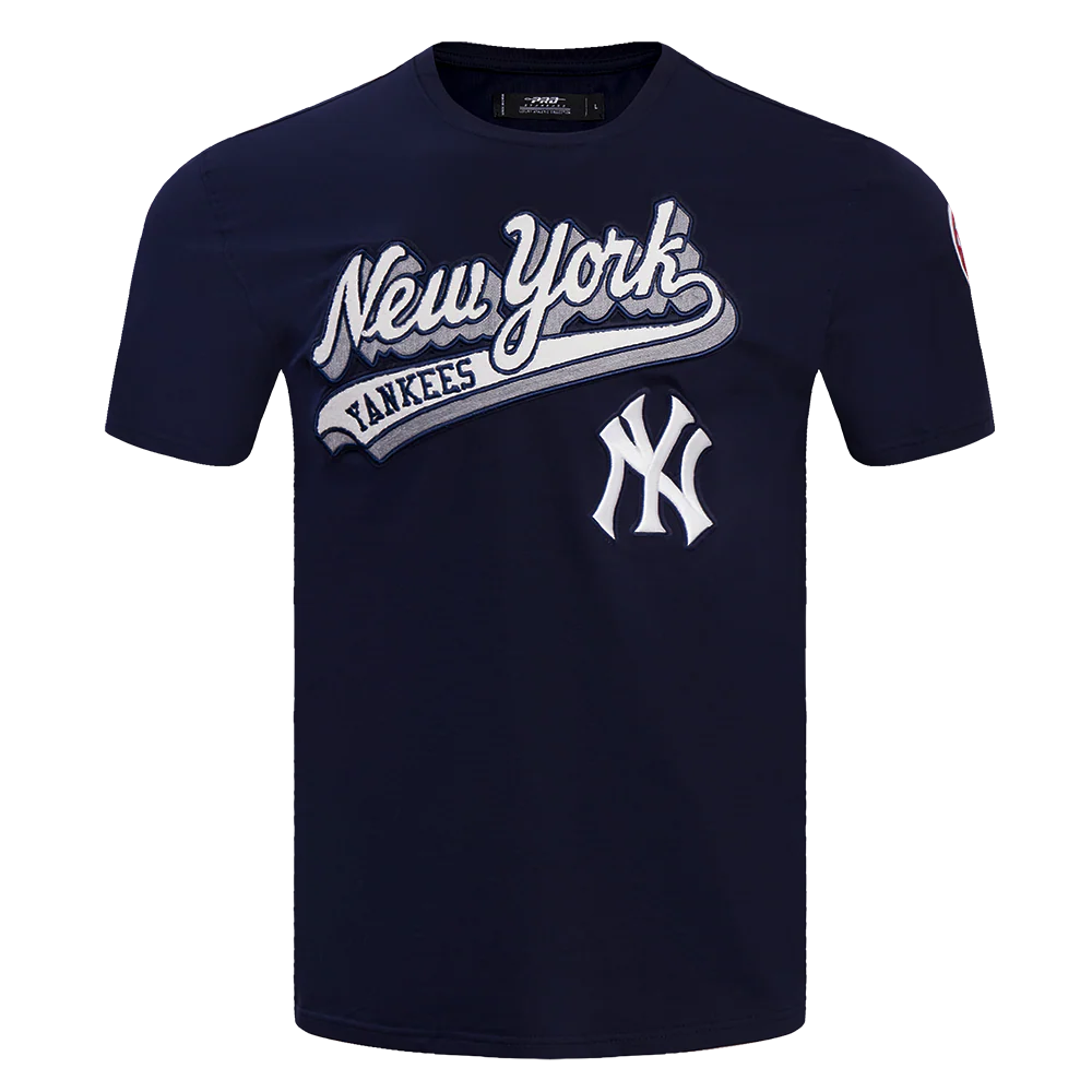 MLB NEW YORK YANKEES SCRIPT TAIL MEN'S TOPS (MIDNIGHT NAVY)