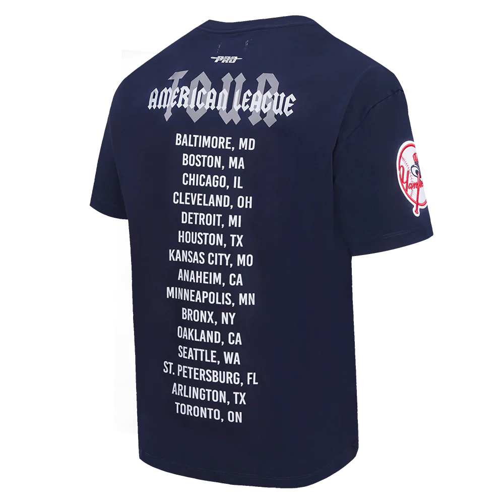 MLB NEW YORK YANKEES CITY TOUR CJ DROP SHOULDER TEE (MIDNIGHT NAVY) - Image 4