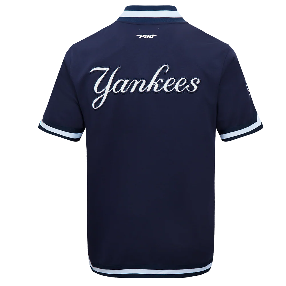 MLB NEW YORK YANKEES CLASSIC MEN'S WARM UP JACKET (MIDNIGHT NAVY) - Image 3