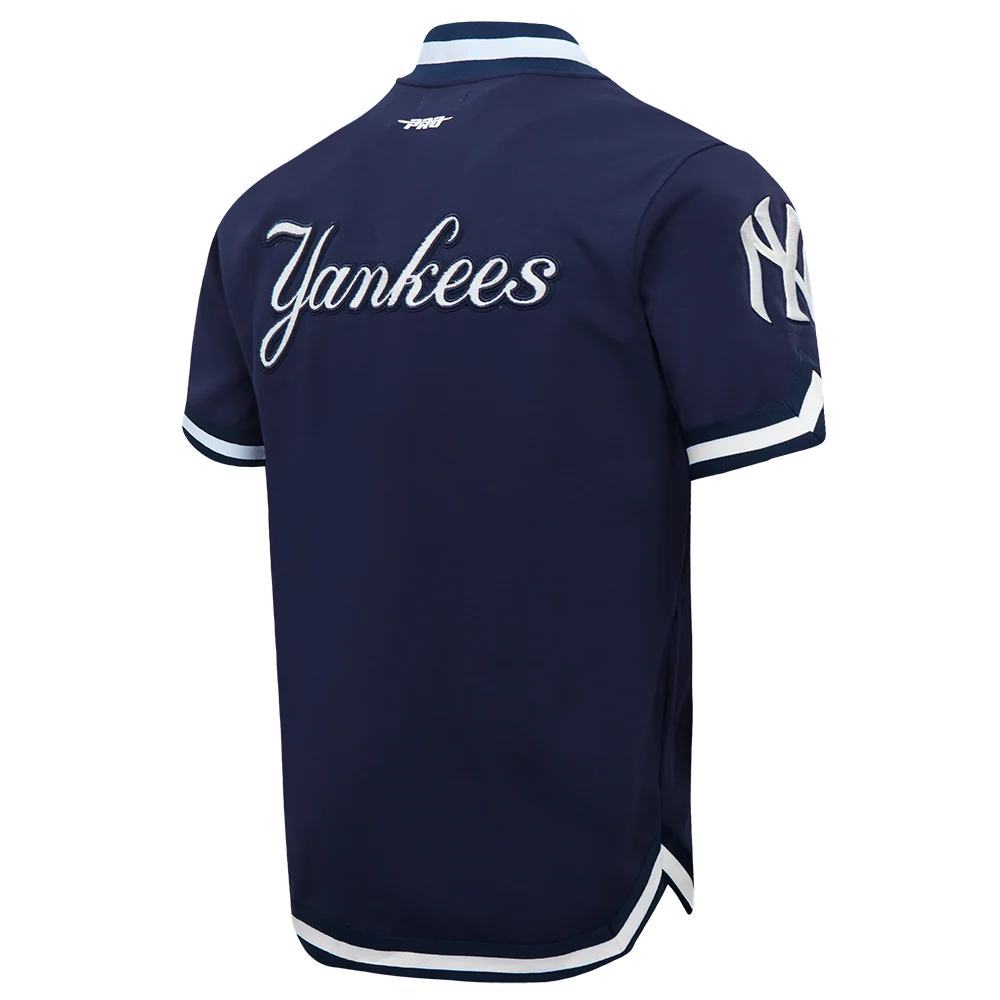 MLB NEW YORK YANKEES CLASSIC MEN'S WARM UP JACKET (MIDNIGHT NAVY) - Image 4