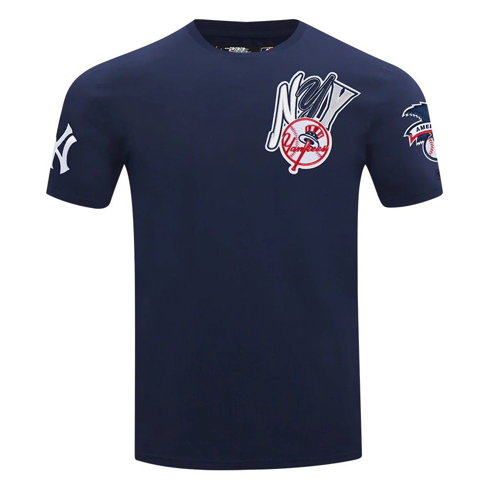 MLB NEW YORK YANKEES CITY RANSOM MEN'S SINGLE JERSEY TEE (MIDNIGHT NAVY) - Image 5
