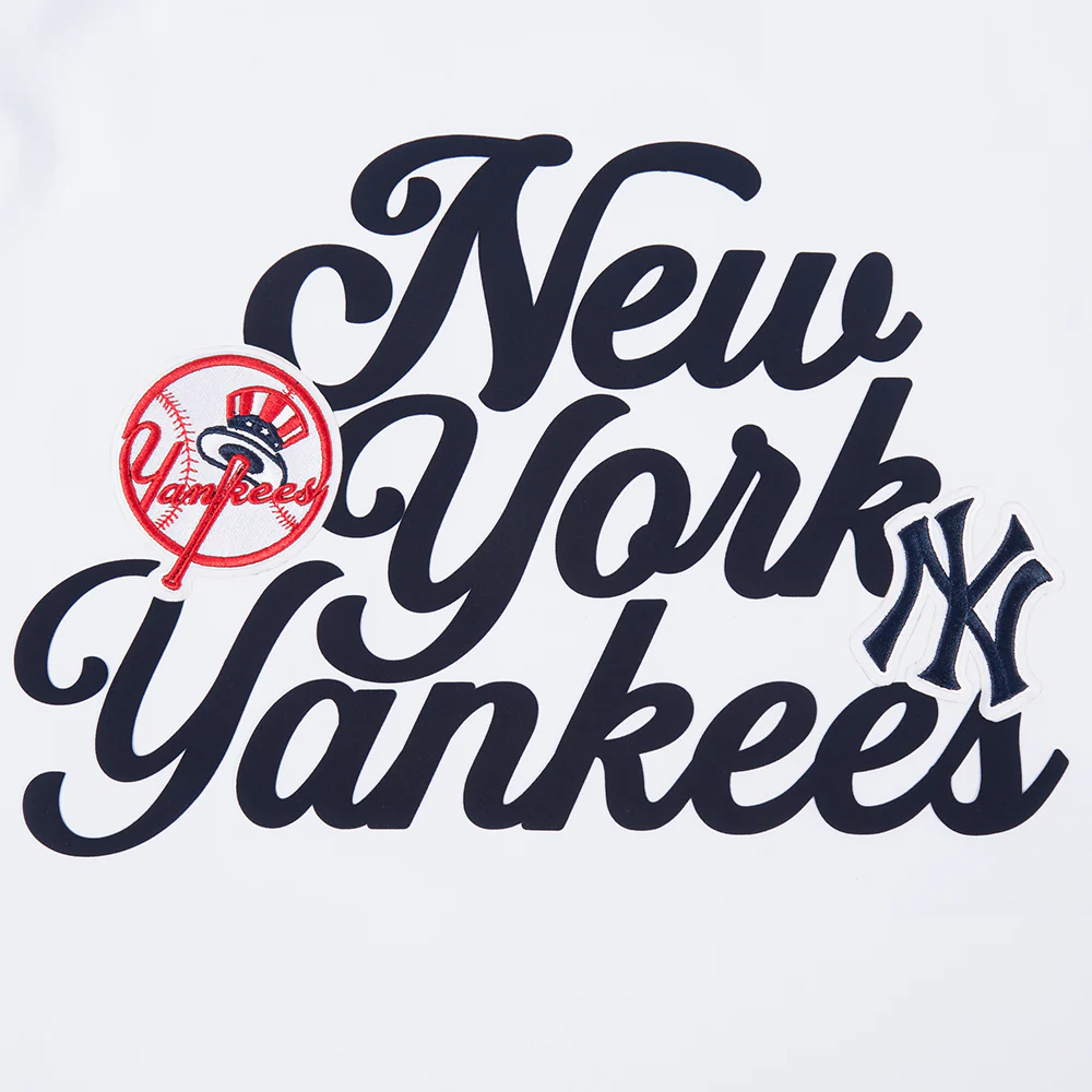 MLB NEW YORK YANKEES SOUVENIR MEN'S SINGLE JERSEY TOP (WHITE) - Image 5