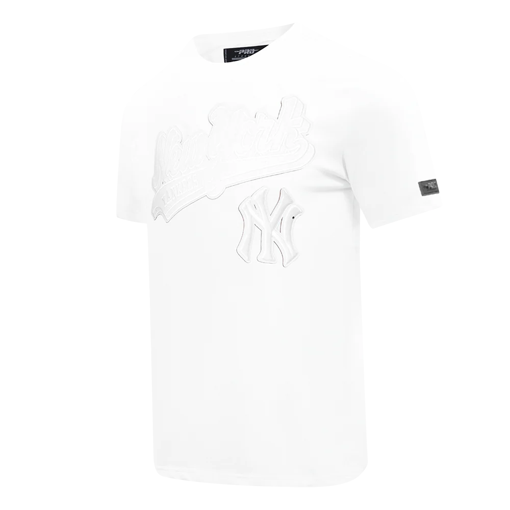 MLB NEW YORK YANKEES WHITE OUT MEN'S SINGLE JERSEY TOP (WHITE) - Image 2