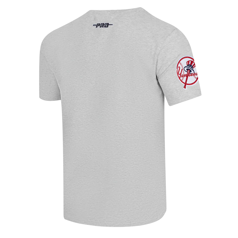 MLB NEW YORK YANKEES TEAM BADGE MEN'S WM SJ TEE (HEATHER GREY) - Image 4