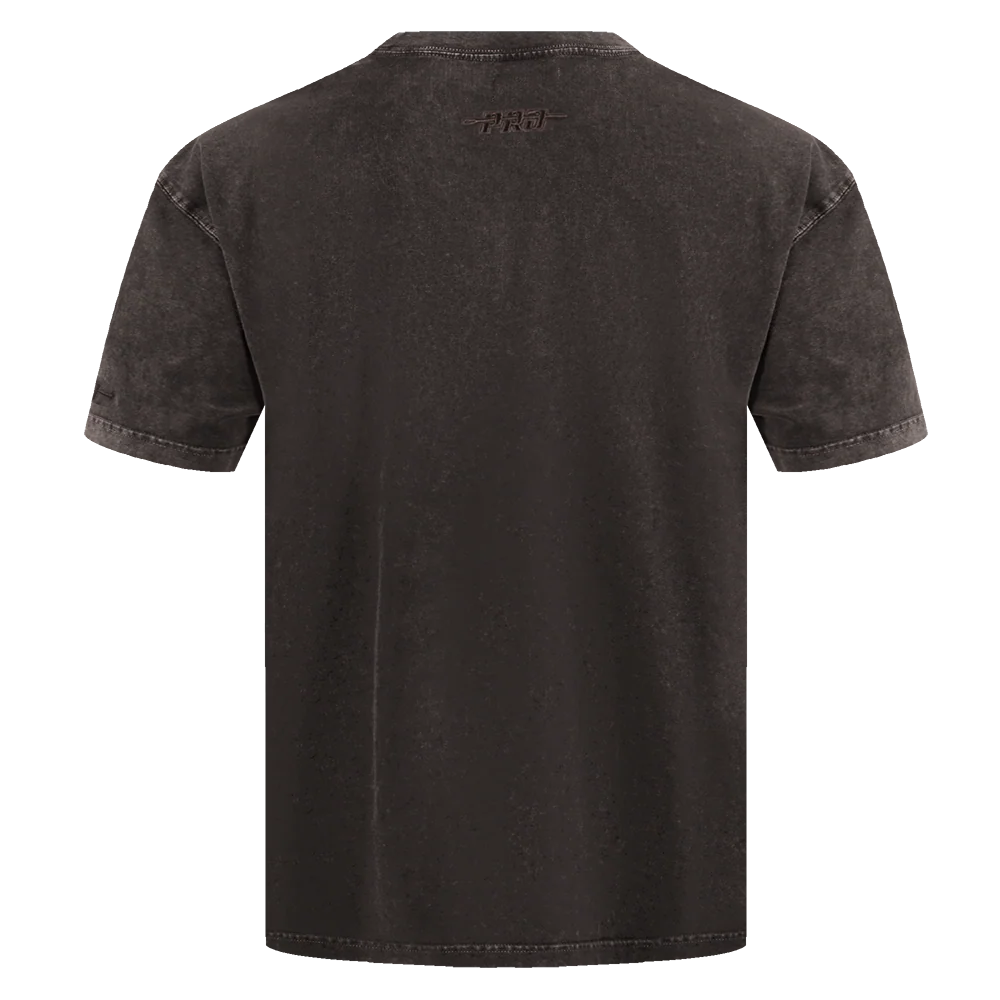 MLB NEW YORK YANKEES WASHED CLASSIC MEN'S ENZYME WASH DROP SHOULDER TEE (WASHED BROWN) - Image 3