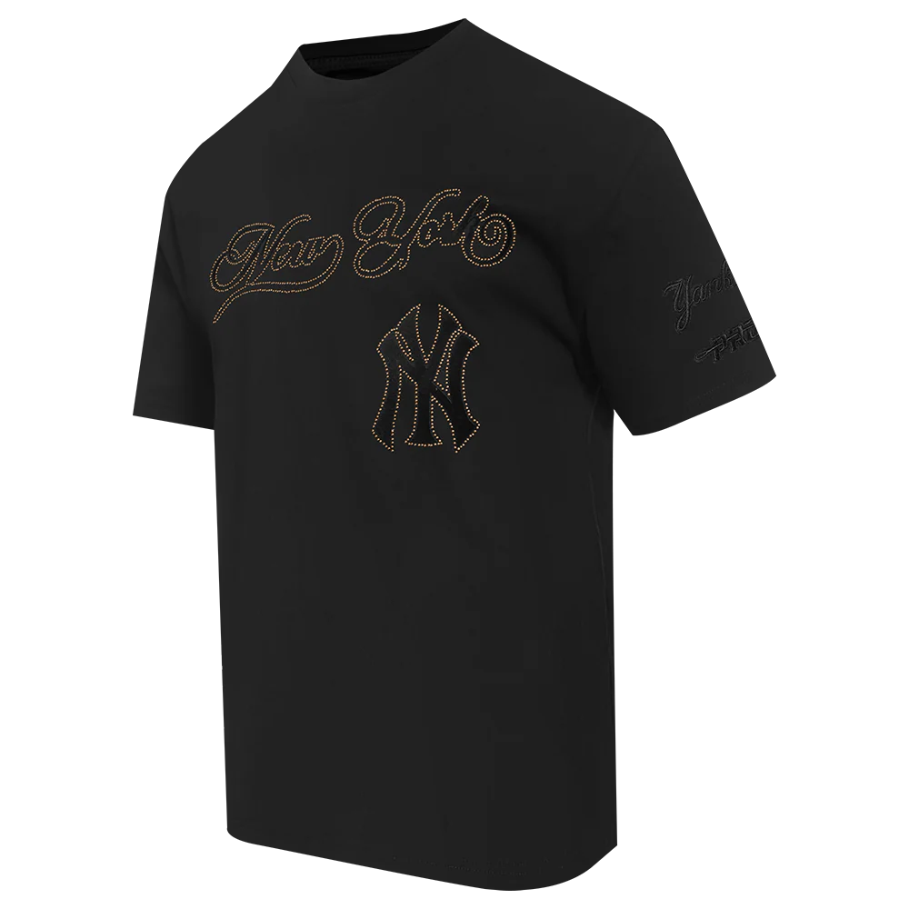 MLB NEW YORK YANKEES BLACKOUT MEN'S CJ DROP SHOULDER TEE (BLACK) - Image 5