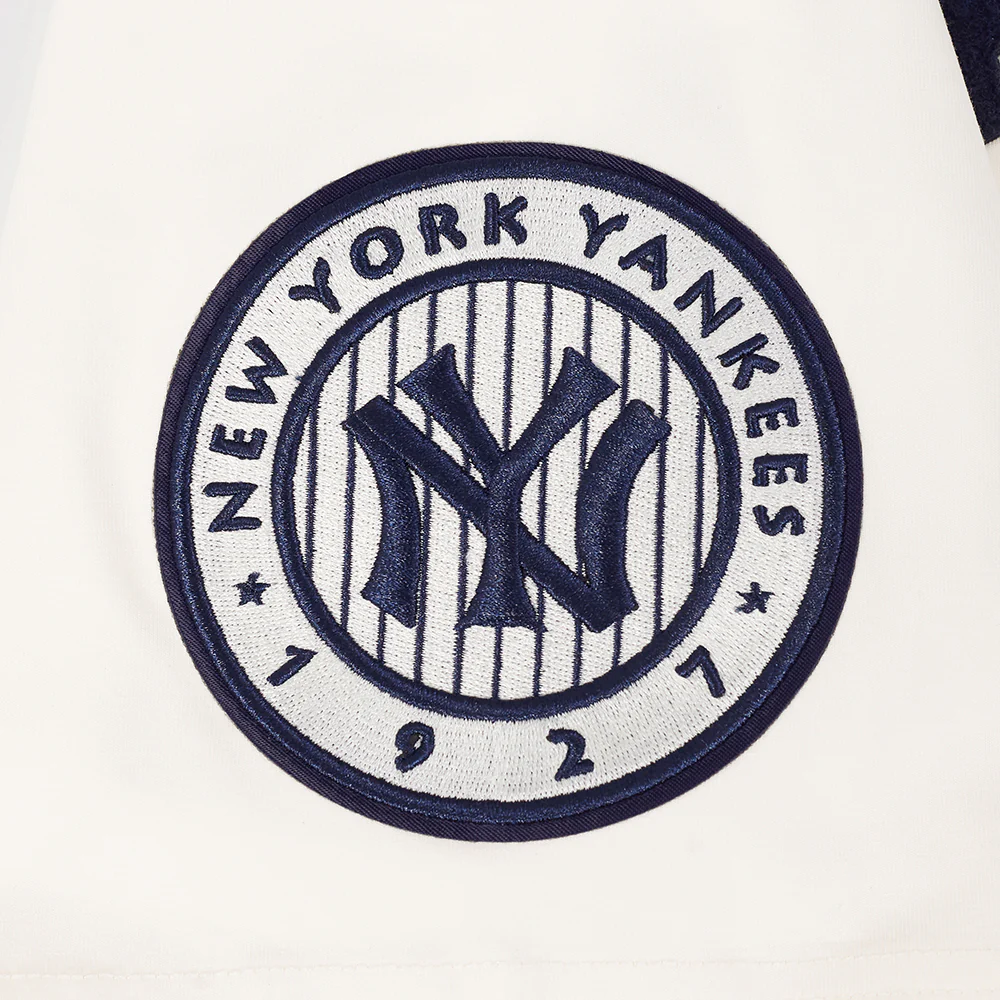 MLB NEW YORK YANKEES MODERN ORIGINALS MEN'S RINGER TEE (EGGSHELL/ MIDNIGHT NAVY) - Image 7