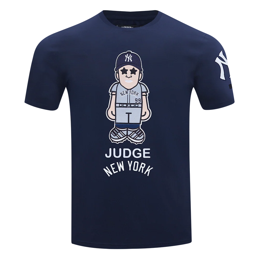 MLB NEW YORK YANKEES AARON JUDGE #99 AVATAR MEN'S SINGLE JERSEY TOP (MIDNIGHT NAVY)