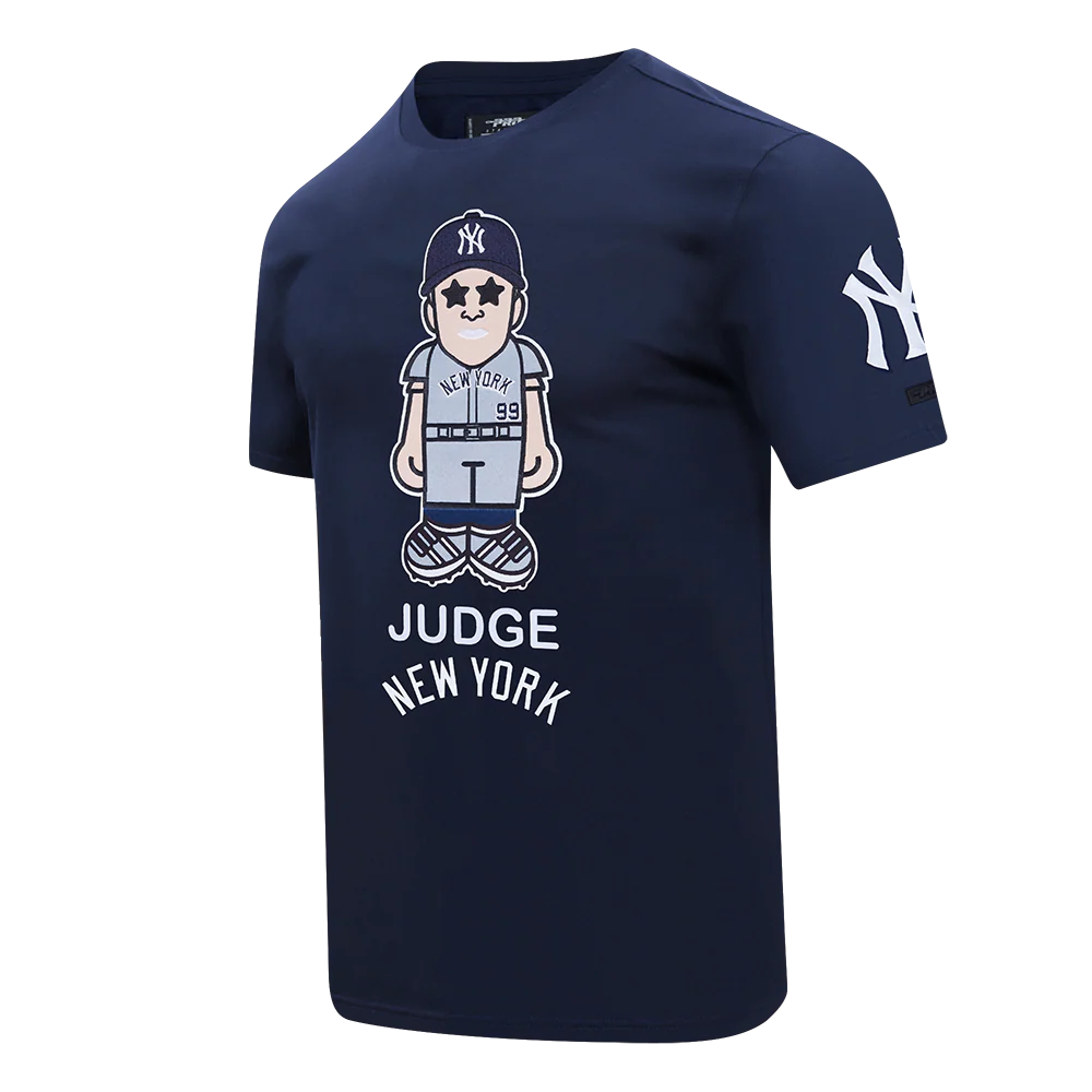 MLB NEW YORK YANKEES AARON JUDGE #99 AVATAR MEN'S SINGLE JERSEY TOP (MIDNIGHT NAVY) - Image 2