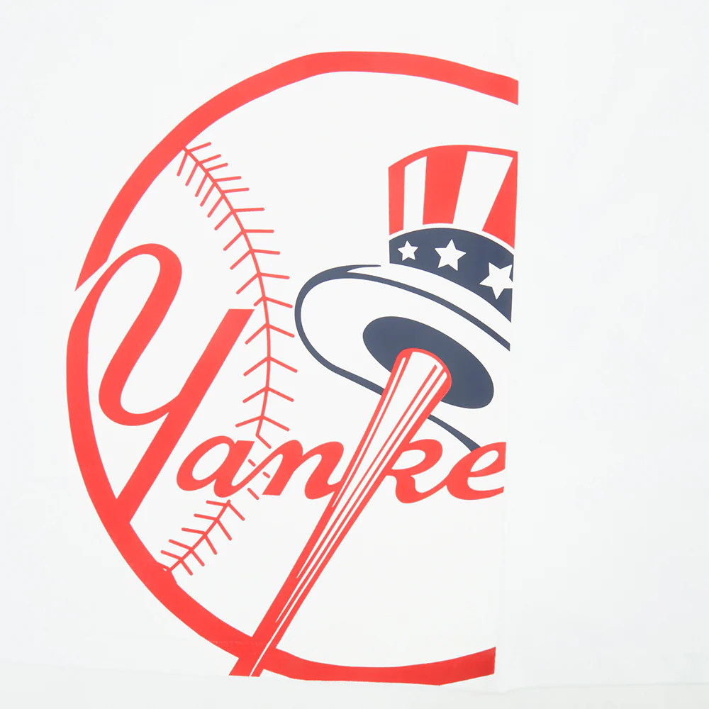 MLB NEW YORK YANKEES LIVING LARGE MEN'S CJ DROP SHOULDER TEE (WHITE) - Image 7