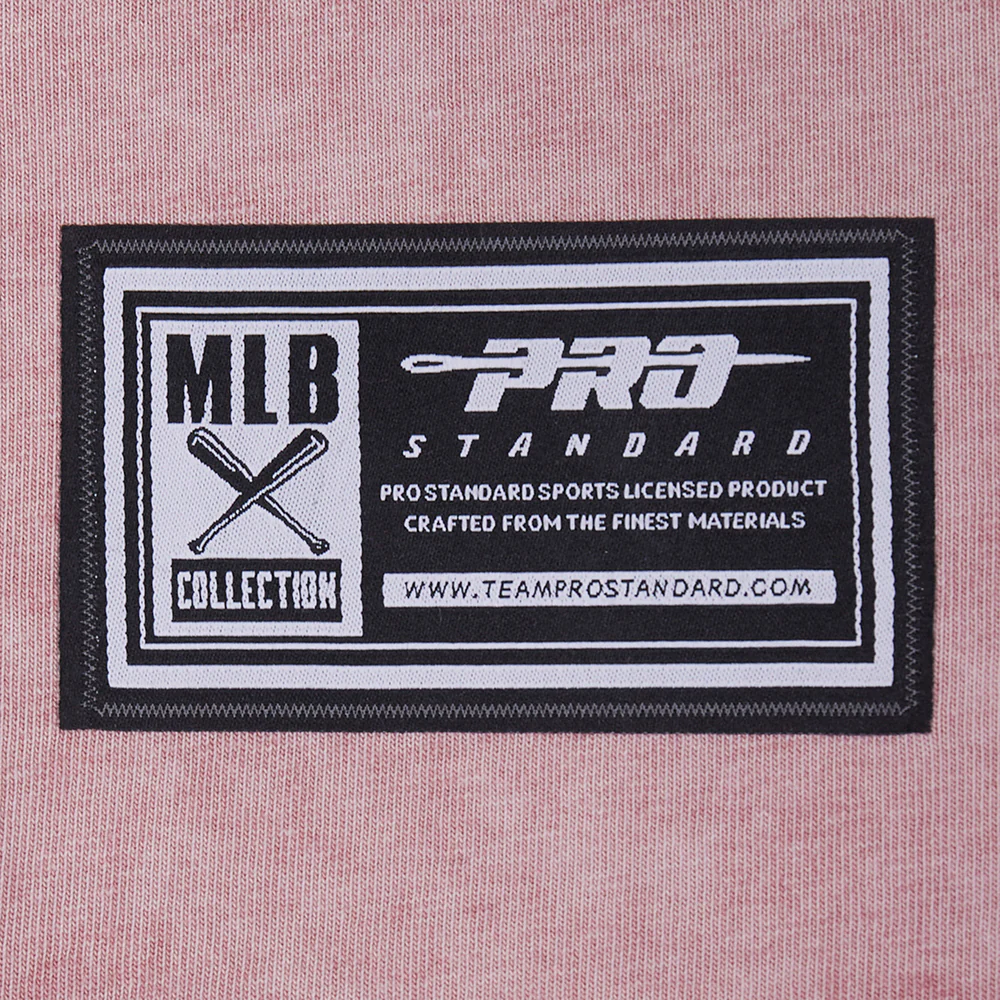 MLB NEW YORK YANKEES STREET TEAM MEN'S CJ DROP SHOULDER ENZYME WASH TEE (WASHED MAUVE) - Image 7