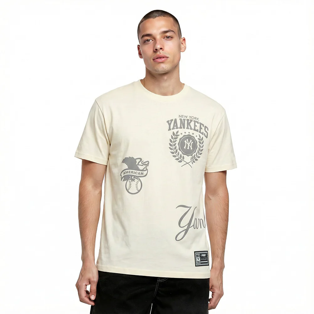 NEW YORK YANKEES STREET TEAM MEN'S CJ DROP SHOULDER TEE (EGGSHELL)
