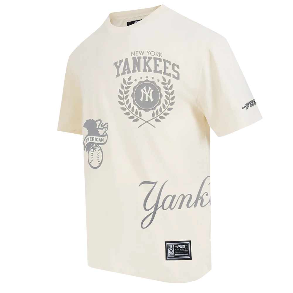 NEW YORK YANKEES STREET TEAM MEN'S CJ DROP SHOULDER TEE (EGGSHELL) - Image 3
