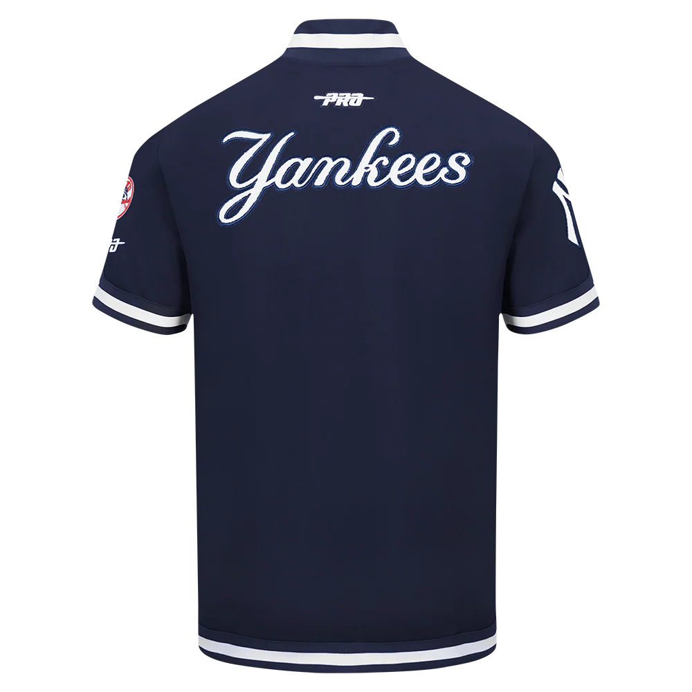 MLB NEW YORK YANKEES GERRIT COLE #45 CLASSIC PLAYER NAME AND NUMBER MEN'S BUTTON DOWN SHIRT (MIDNIGHT NAVY) - Image 4