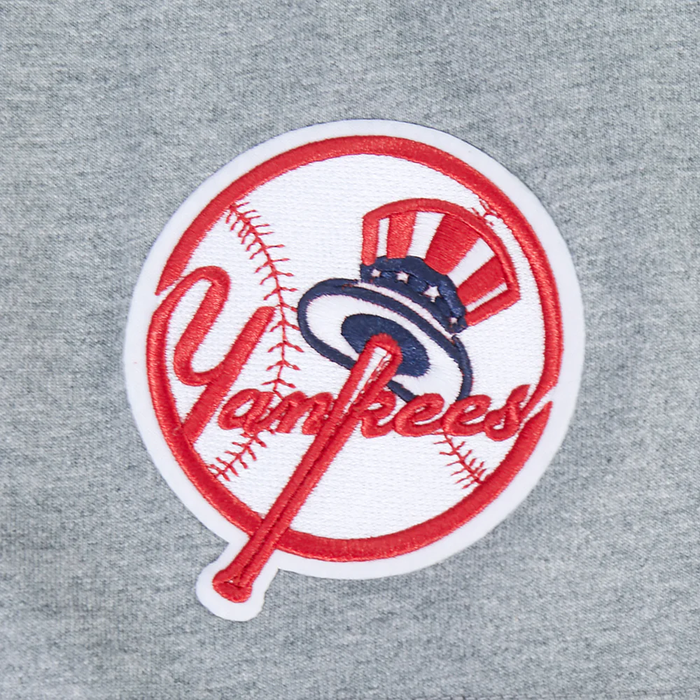 MLB NEW YORK YANKEES PARADISE MEN'S S/S TEE (DARK HEATHER GRAY) - Image 5