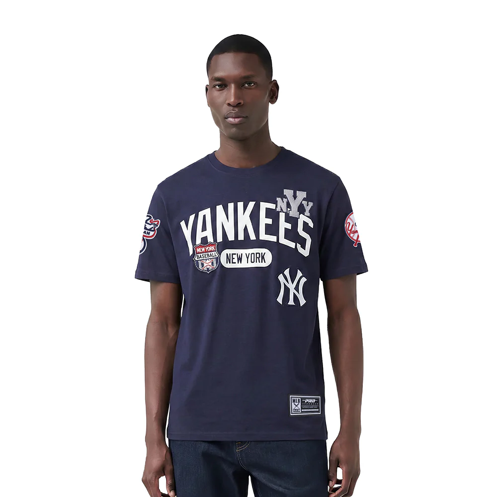 MLB NEW YORK YANKEES LETTERMAN MEN'S S/S TEE (MIDNIGHT NAVY)