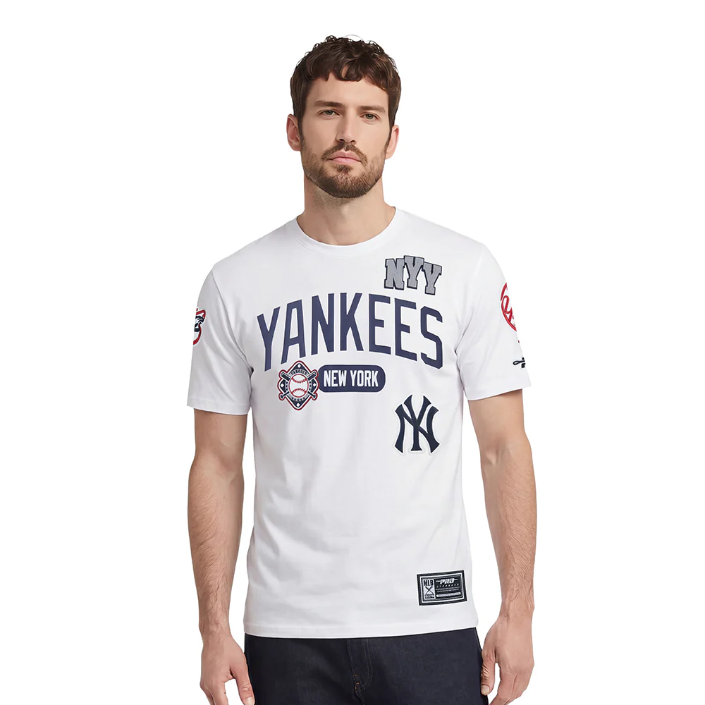 MLB NEW YORK YANKEES LETTERMAN MEN'S S/S TEE (WHITE)