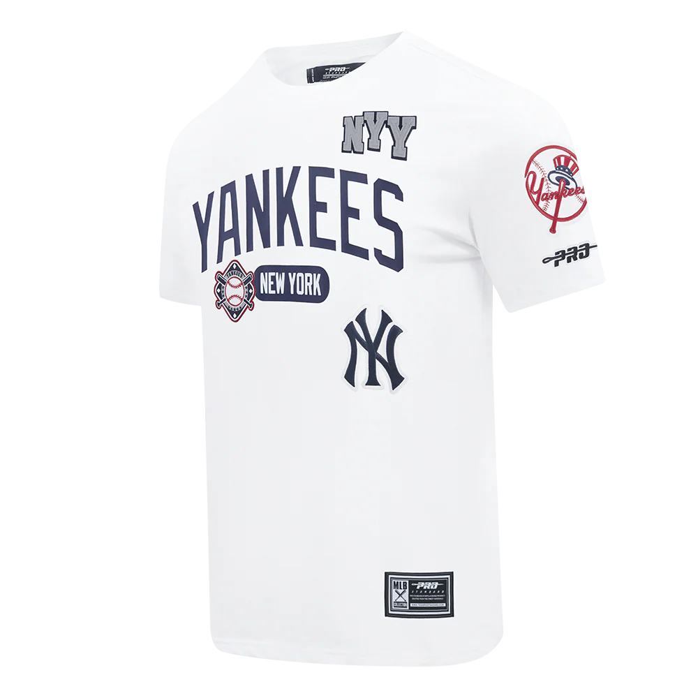 MLB NEW YORK YANKEES LETTERMAN MEN'S S/S TEE (WHITE) - Image 3