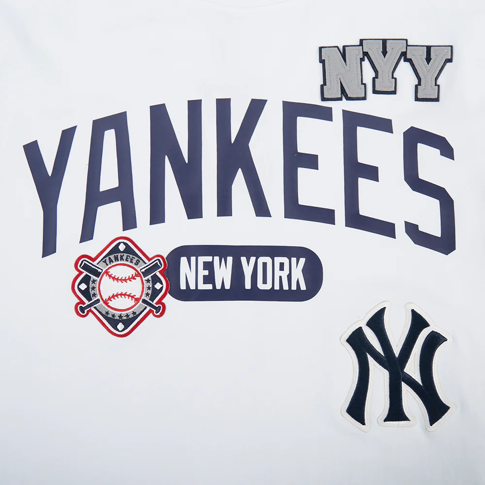 MLB NEW YORK YANKEES LETTERMAN MEN'S S/S TEE (WHITE) - Image 5