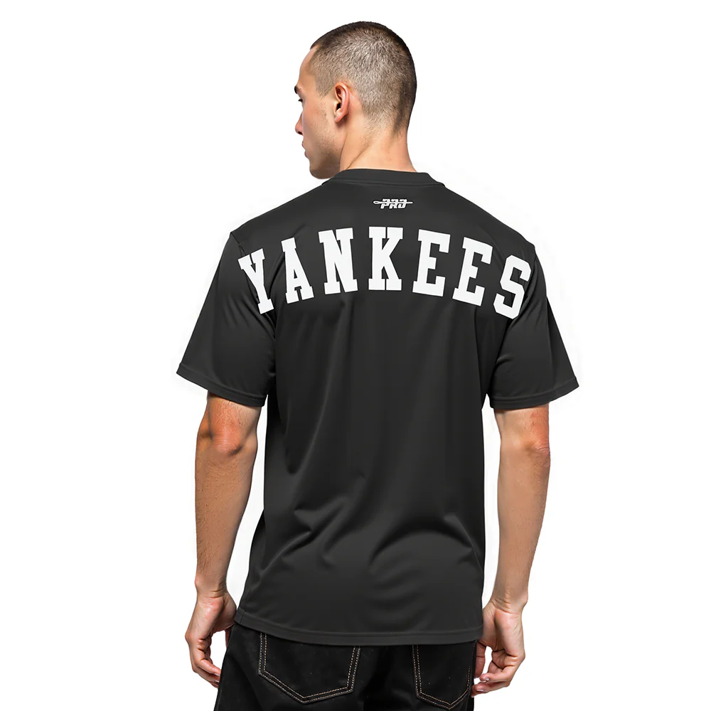 MLB NEW YORK YANKEES WINGSPAN MEN'S CJ DROP SHOULDER TEE (BLACK)