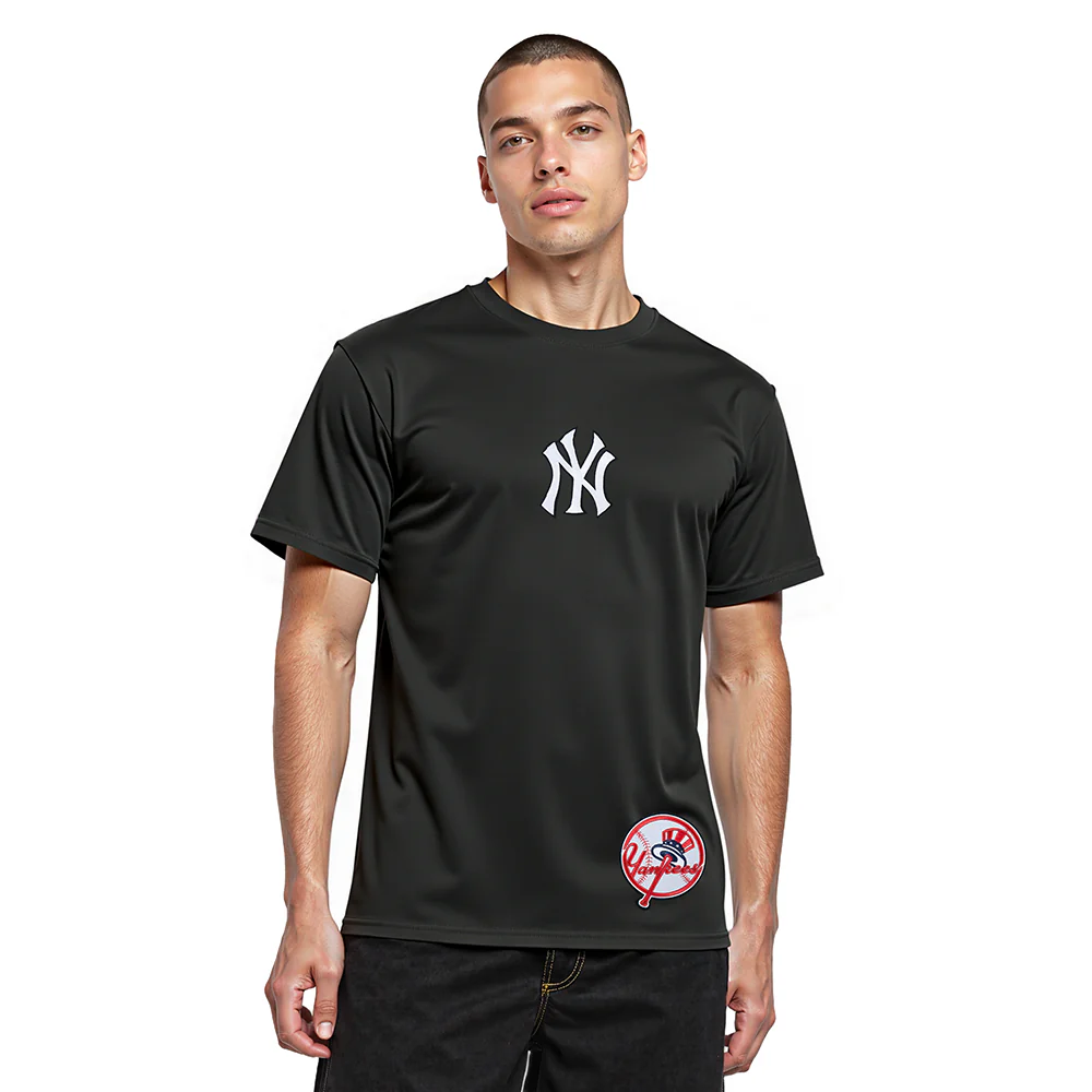 MLB NEW YORK YANKEES WINGSPAN MEN'S CJ DROP SHOULDER TEE (BLACK) - Image 2