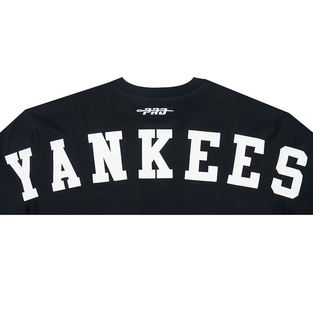 MLB NEW YORK YANKEES WINGSPAN MEN'S CJ DROP SHOULDER TEE (BLACK) - Image 6