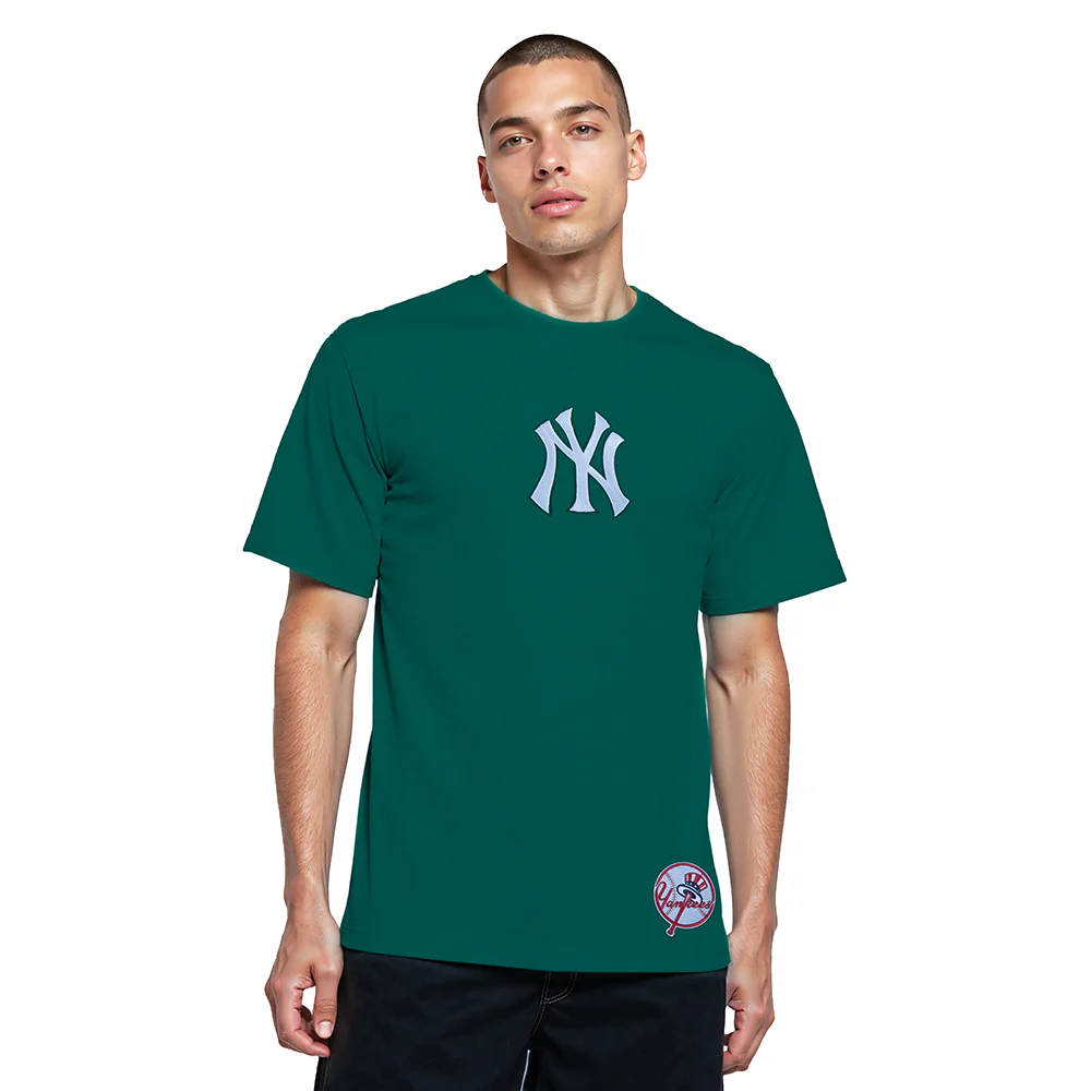 MLB NEW YORK YANKEES WINGSPAN MEN'S CJ DROP SHOULDER TEE (FOREST GREEN) - Image 2