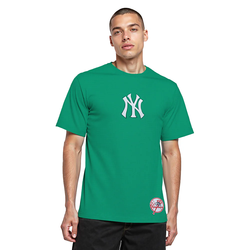 MLB NEW YORK YANKEES WINGSPAN MEN'S CJ DROP SHOULDER TEE (KELLY GREEN) - Image 2