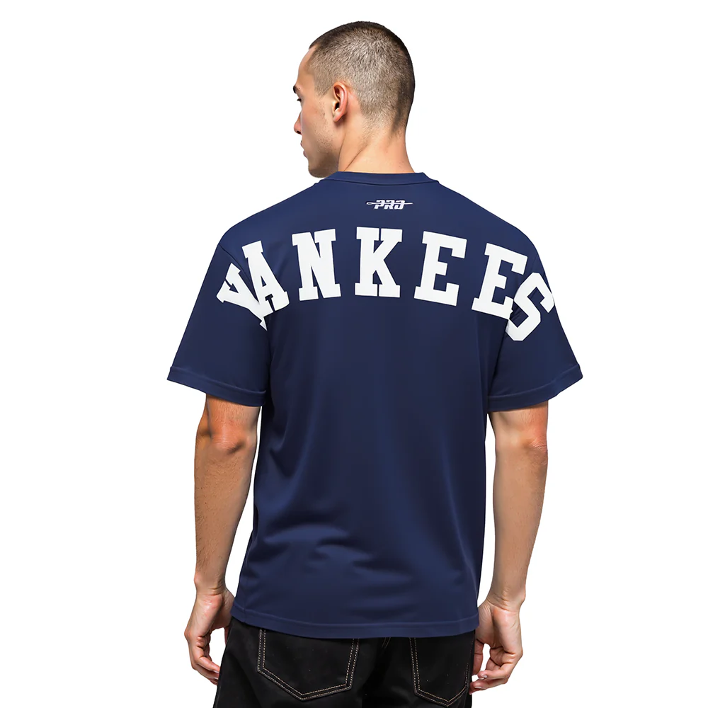 MLB NEW YORK YANKEES WINGSPAN MEN'S CJ DROP SHOULDER TEE (MIDNIGHT NAVY)