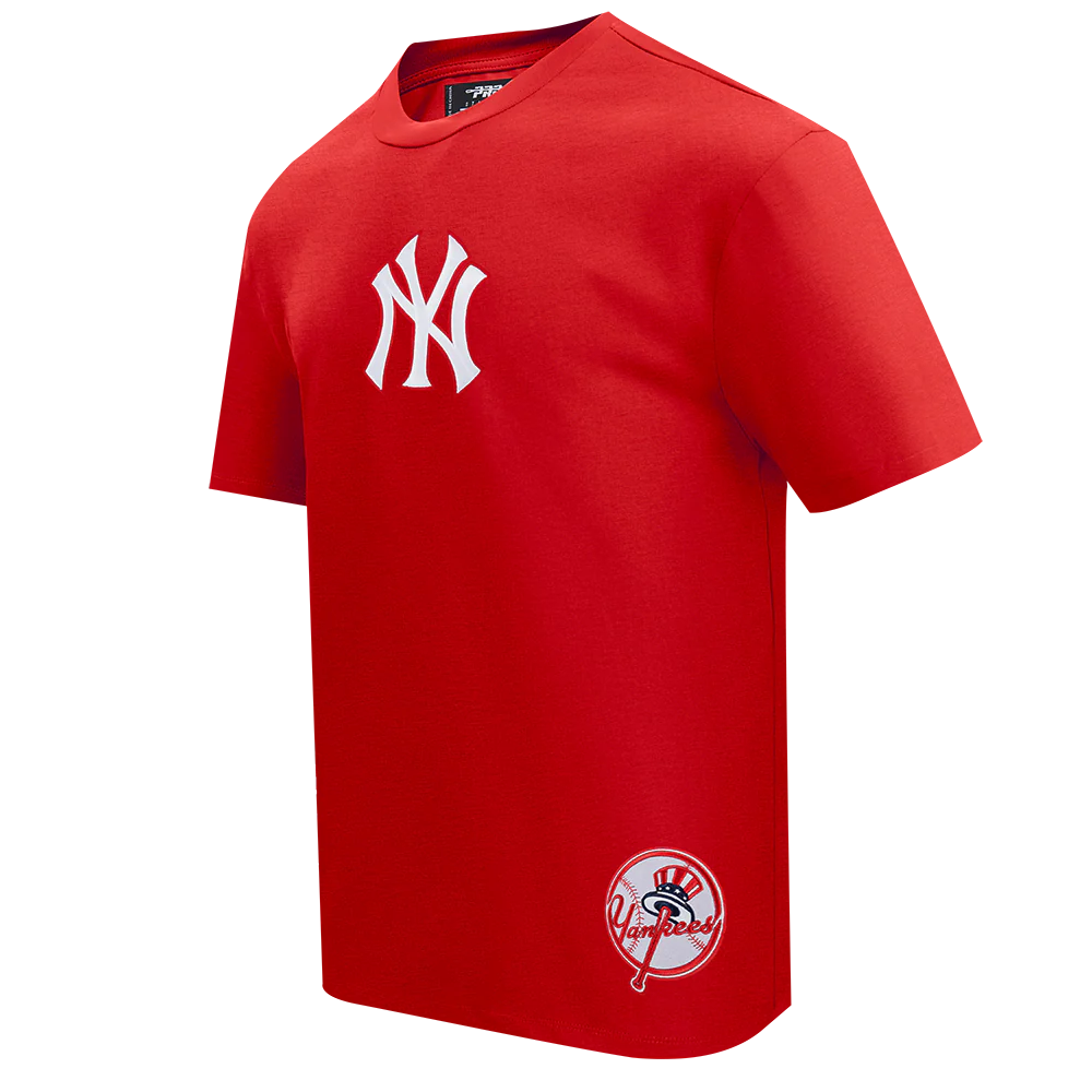 MLB NEW YORK YANKEES WINGSPAN MEN'S CJ DROP SHOULDER TEE (RED) - Image 3