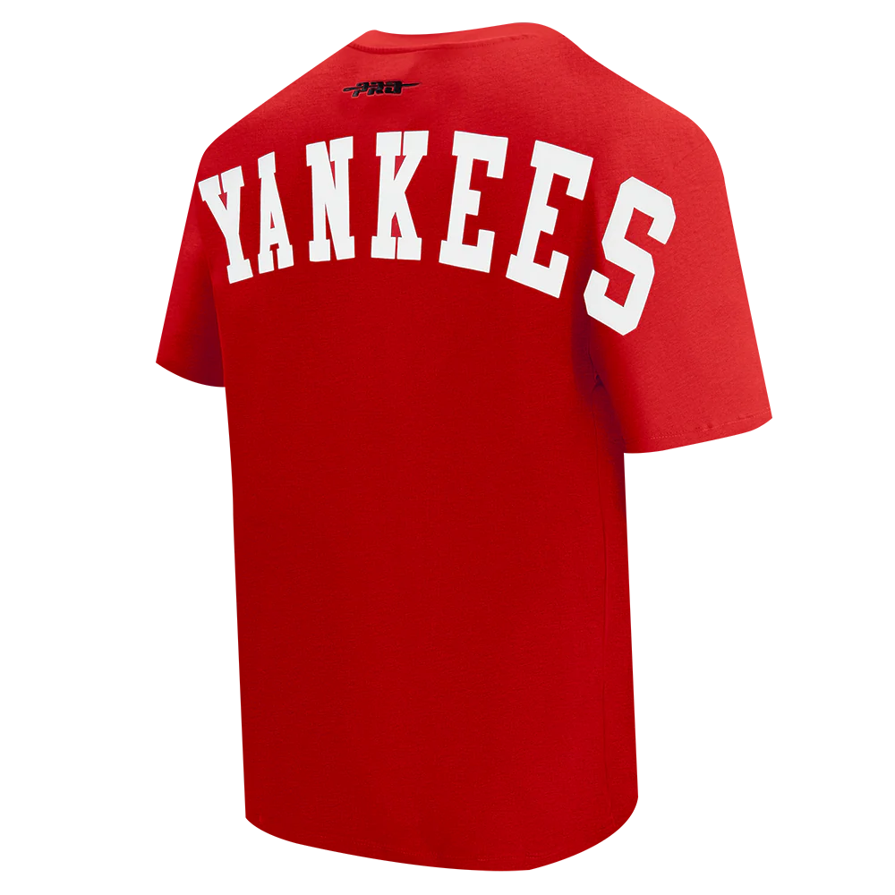MLB NEW YORK YANKEES WINGSPAN MEN'S CJ DROP SHOULDER TEE (RED) - Image 4