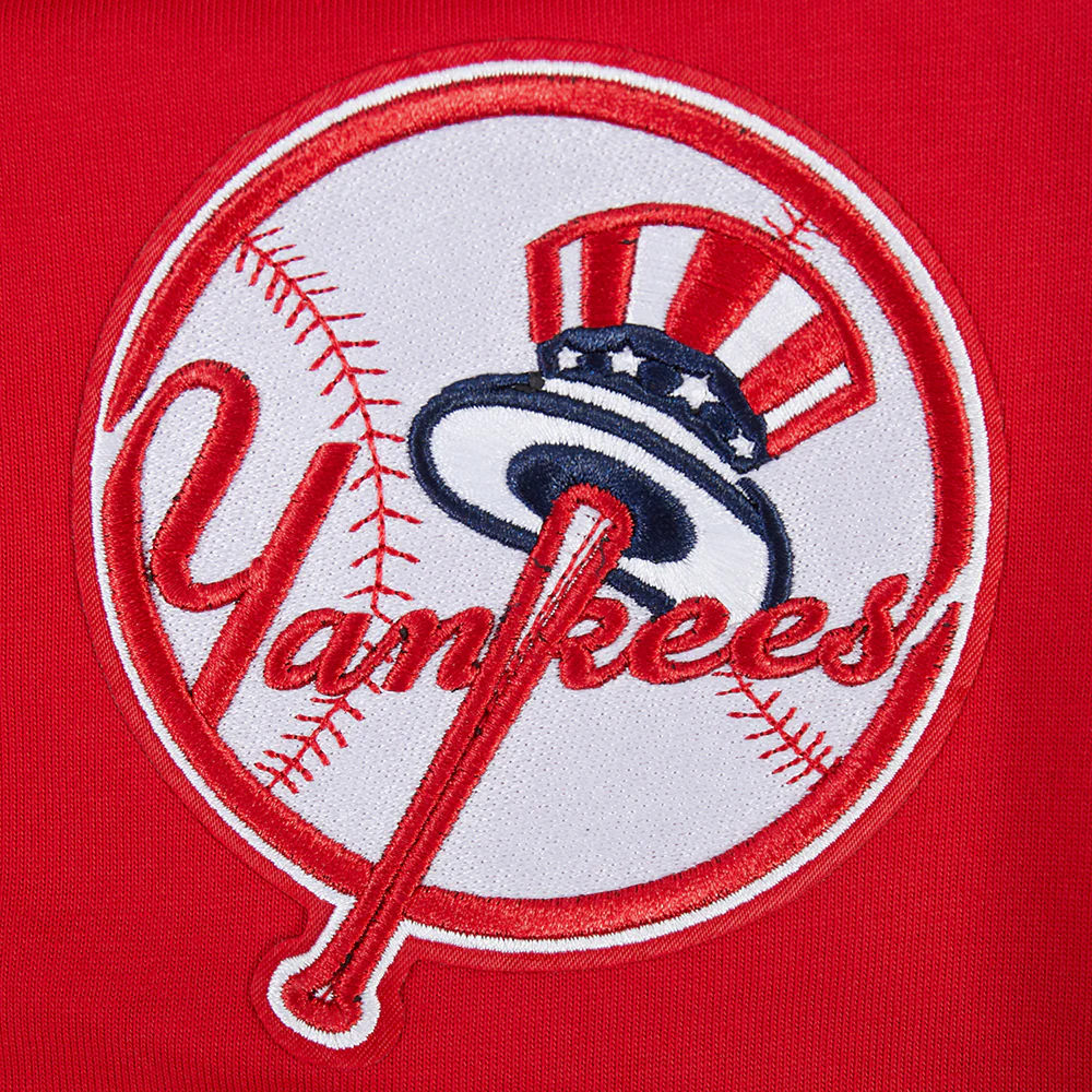 MLB NEW YORK YANKEES WINGSPAN MEN'S CJ DROP SHOULDER TEE (RED) - Image 7