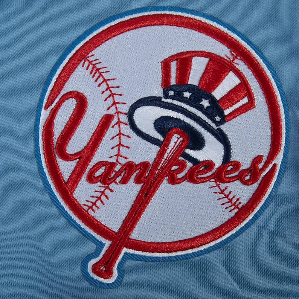 MLB NEW YORK YANKEES WINGSPAN MEN'S CJ DROP SHOULDER TEE (STEEL BLUE) - Image 5