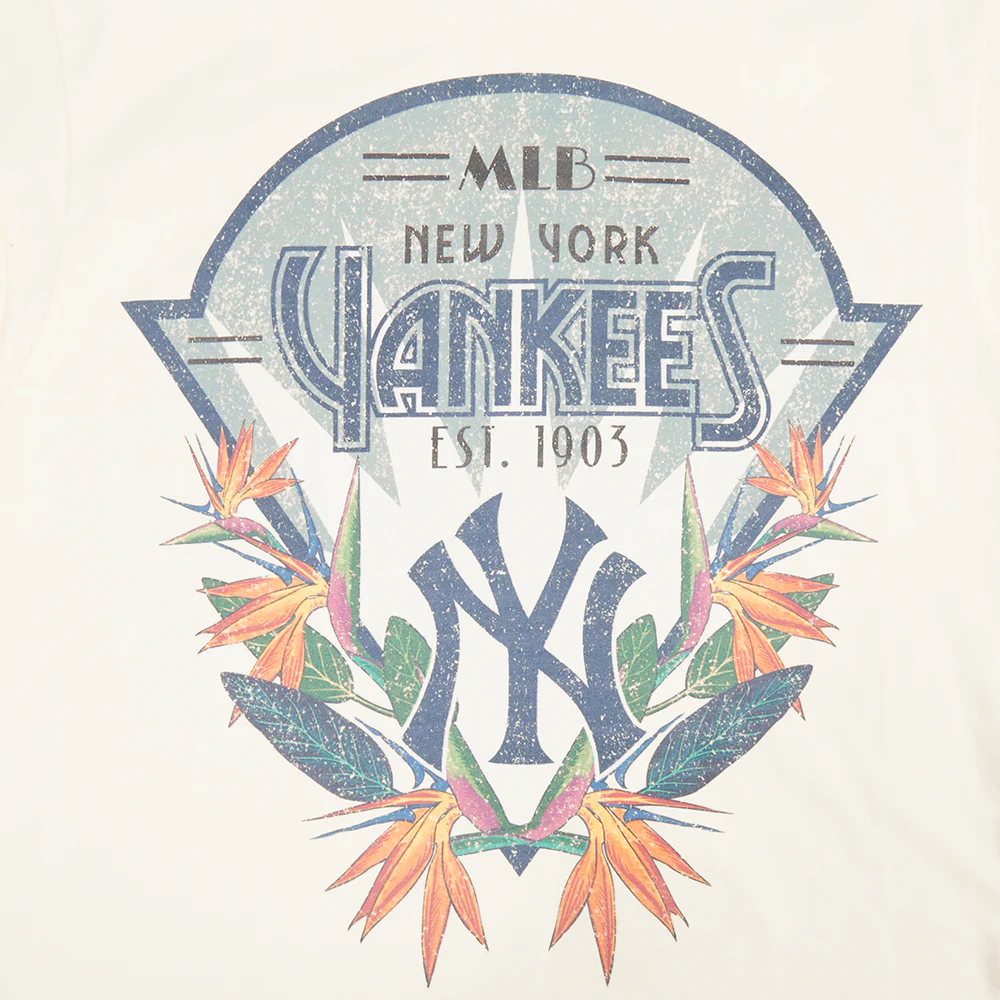 MLB NEW YORK YANKEES PARADISE MEN'S S/S TEE (EGGSHELL) - Image 5
