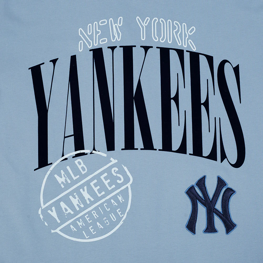 MLB NEW YORK YANKEES  STAMPED MEN'S S/S TEE (DUSTY BLUE) - Image 10
