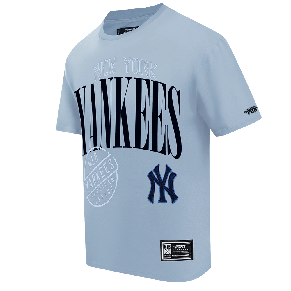 MLB NEW YORK YANKEES  STAMPED MEN'S S/S TEE (DUSTY BLUE) - Image 6