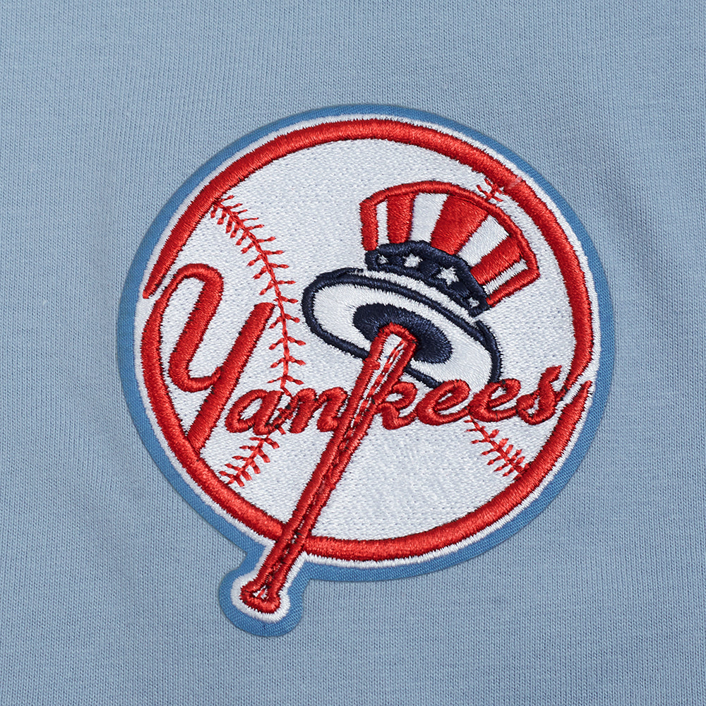 MLB NEW YORK YANKEES  STAMPED MEN'S S/S TEE (DUSTY BLUE) - Image 9