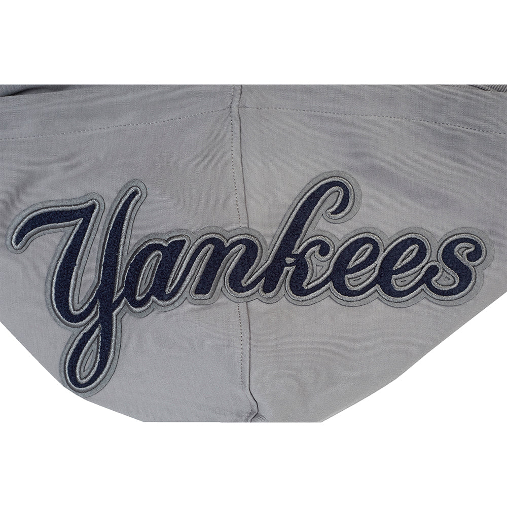 MLB NEW YORK YANKEES CLASSIC CHENILLE MEN'S SS PO HOODIE (GRAY) - Image 8