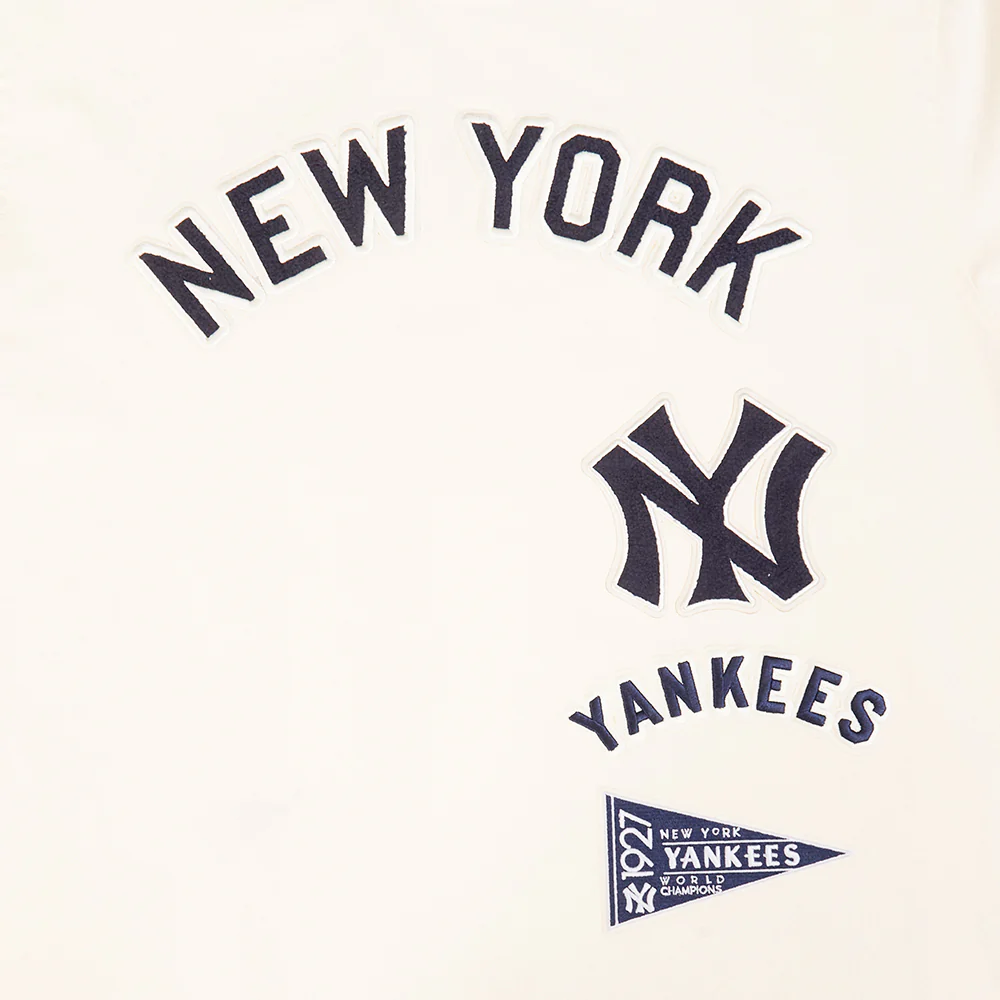 MLB NEW YORK YANKEES RETRO CLASSICS MEN'S SJ TAPING TOP (EGGSHELL/ MIDNIGHT NAVY) - Image 9