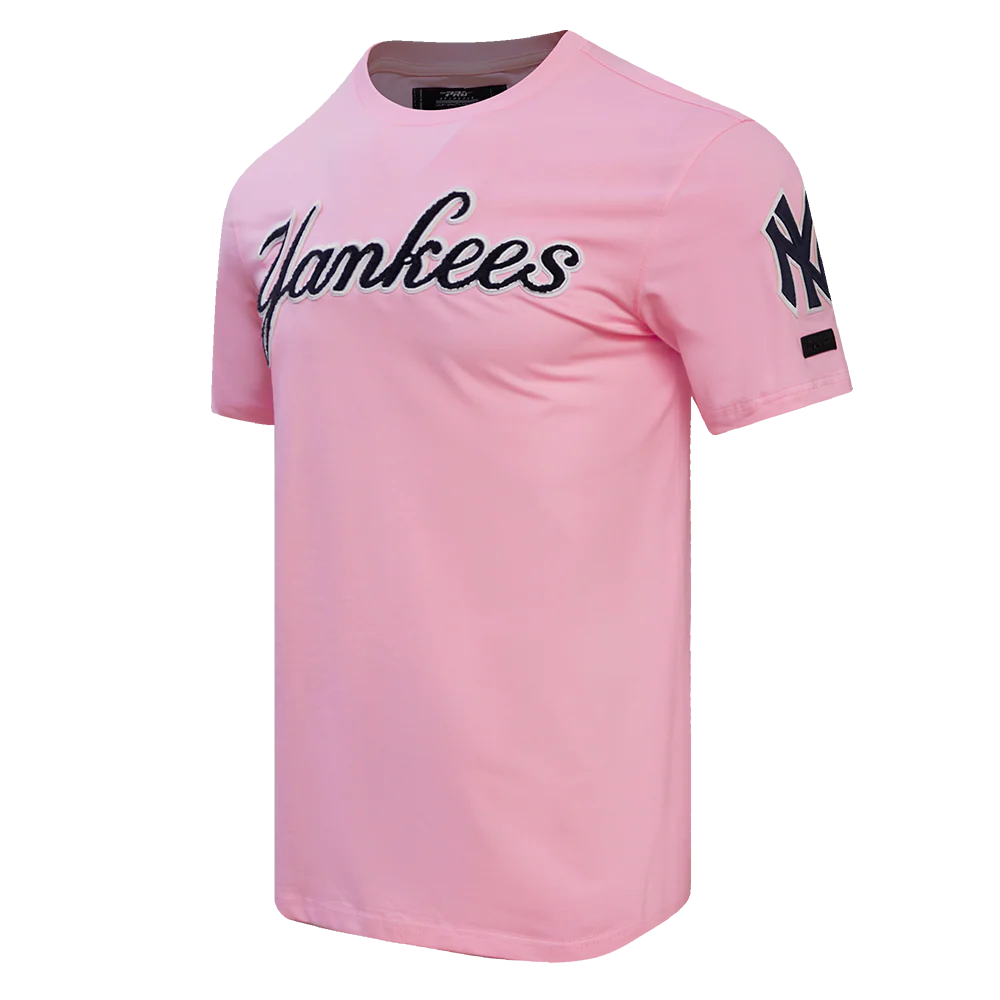 MLB NEW YORK YANKEES LOGO PRO TEAM MEN'S TOP (PINK) - Image 2