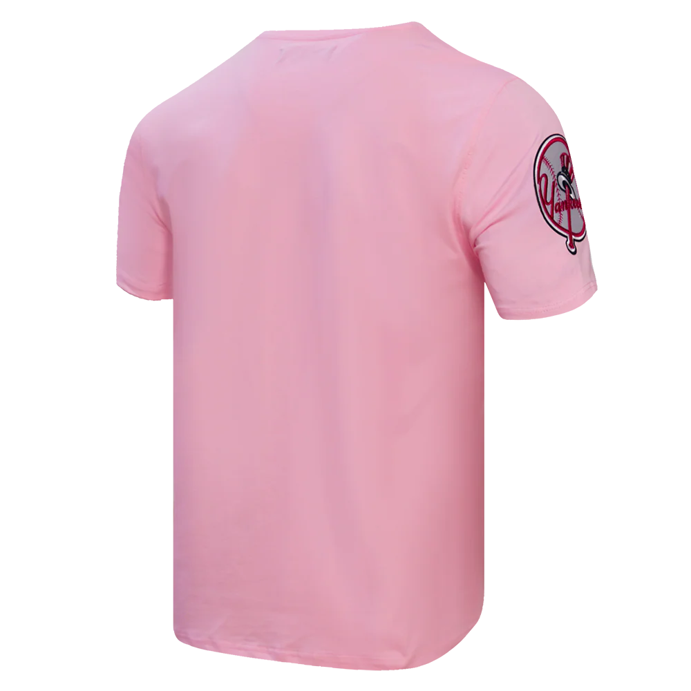 MLB NEW YORK YANKEES LOGO PRO TEAM MEN'S TOP (PINK) - Image 3