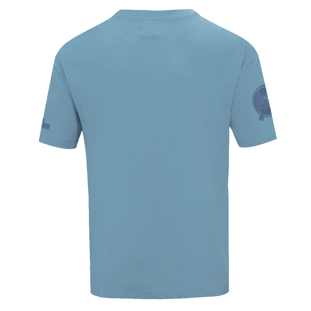 MLB NEW YORK YANKEES NEUTRAL MEN'S COTTON JERSEY DROP SHOULDER TOP (STOPL BLUE) - Image 3