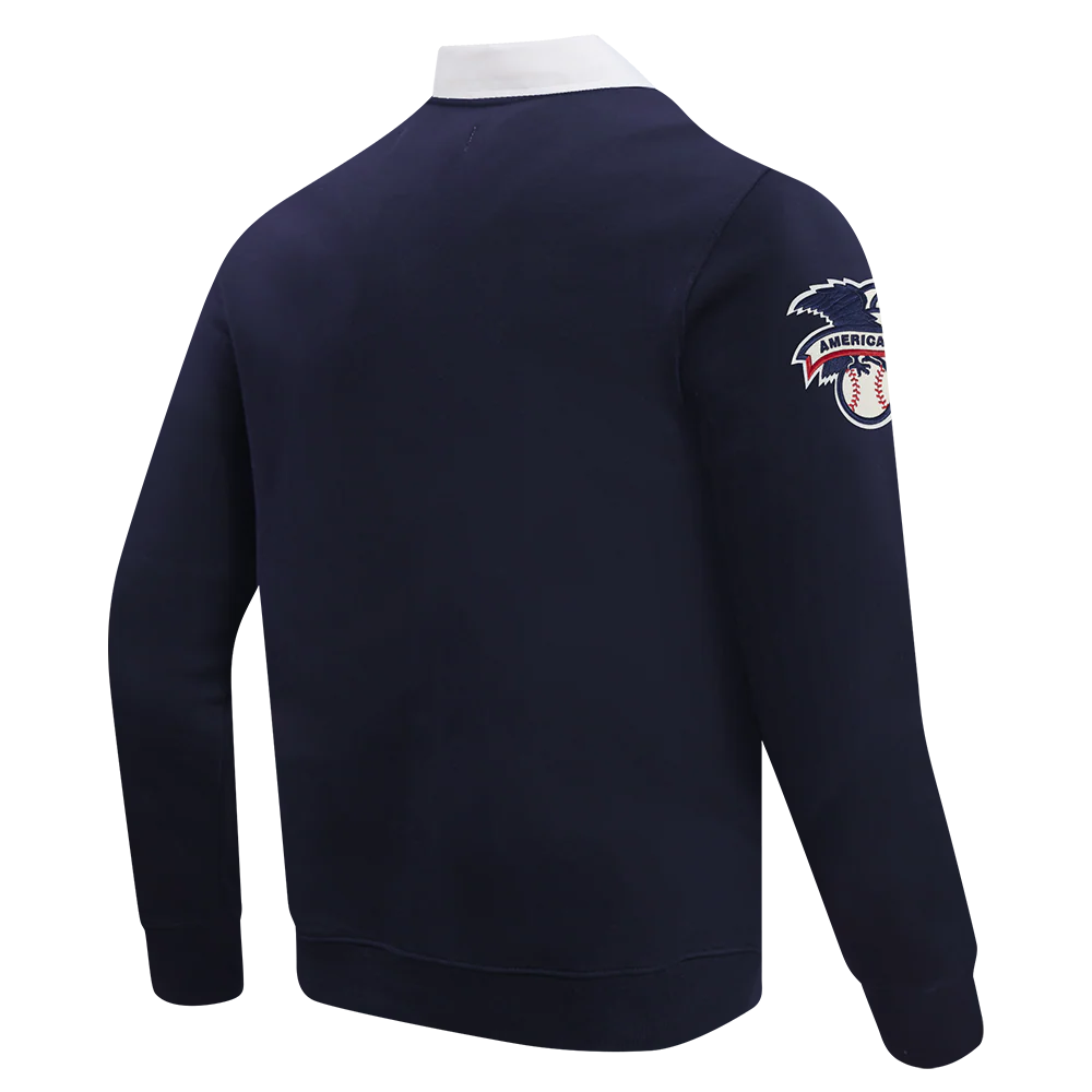 MLB NEW YORK YANKEES MODERN ORIGINALS MEN'S LS RUGBY (MIDNIGHT NAVY) - Image 4