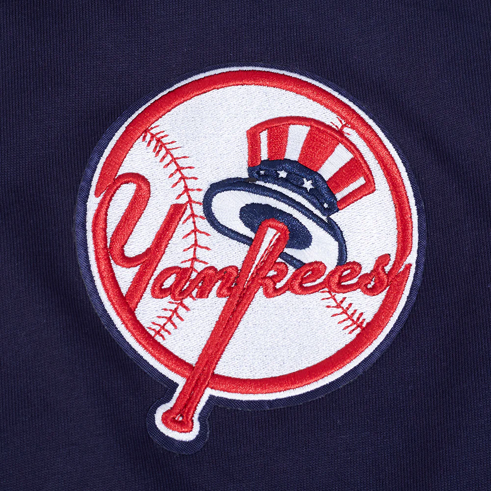 MLB NEW YORK YANKEES LIVING LARGE MEN'S DROP SHOULDER LS TOP (MIDNIGHT NAVY) - Image 7